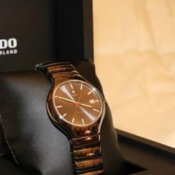 比友专享！Rado 雷达 True真系列 男款陶瓷机械表 R27351112