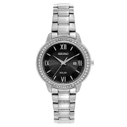 Seiko 精工 女士镶水晶太阳能表 SUT245