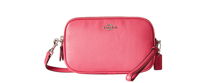 COACH Pebbled Crossbody Clutch 女款单肩包
