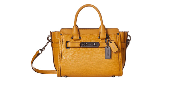 COACH Pebbled Leather Swagger 20 女款单肩包