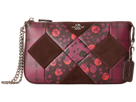 COACH 蔻驰 Patchwork Nolita Wristlet 24女士真皮复古单肩手拿包