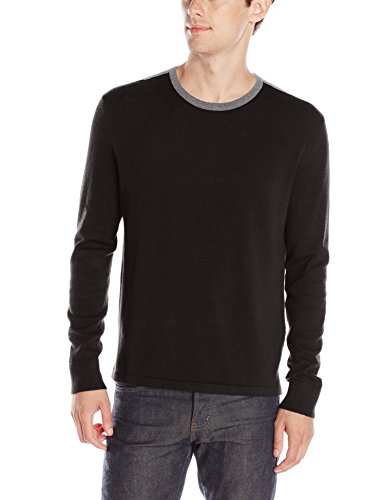 S码！Kenneth Cole Solid 男款圆领针织衫 含羊绒