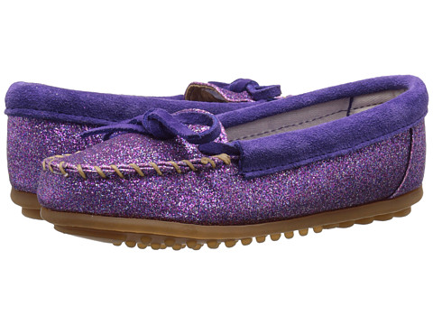 成人可穿！Minnetonka 迷你唐卡Kids Glitter Moc童款经典船鞋
