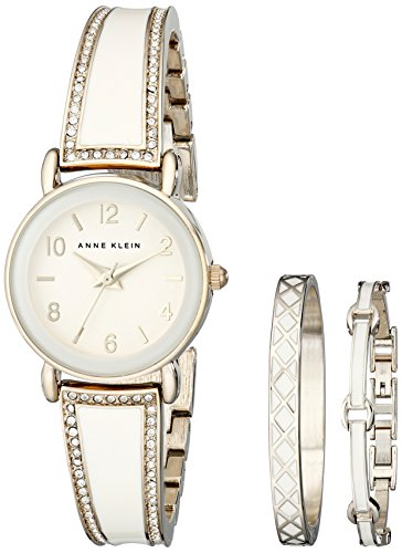 ANNE KLEIN AK/2052IVST 女士施华洛奇水晶石英手表套装