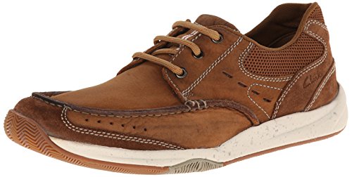 Clarks 其乐 Allston Edge男款真皮系带船鞋
