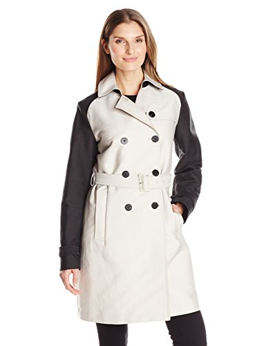 S码！Vera Wang Blake Color Block 女士风衣