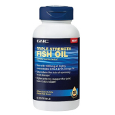超低价！GNC 健安喜三倍鱼油1000mg*60粒 $8.99（约63元）