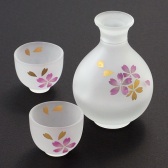 日本匠人手工制：樱花和风壶+杯子2个套组 4320日元（约280元）