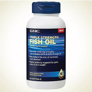 GNC：健安喜三倍强效深海鱼油 60粒