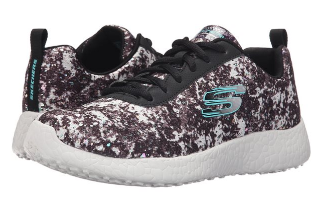 SKECHERS 斯凯奇 Burst Illuminations 星空印花女士跑鞋