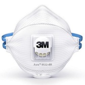 将抗霾进行到底！3M 9322+BR 防雾霾口罩 1只装 4.95欧（约36元）