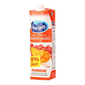 Ocean Spray 优鲜沛 蔓越莓芒果复合果汁 1L