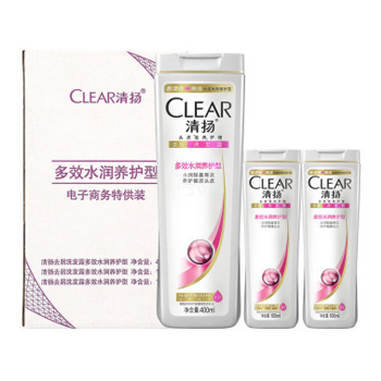 1号店超市 Clear清扬 去屑洗发露 400ml+100ml+100ml