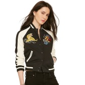 Ralph Lauren 拉夫·劳伦 女款时尚刺绣印花棒球夹克 $84.99（约604元）