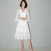 高圆圆同款 Temperley London 超美白色长裙 $1195（约8336元）