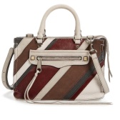 Rebecca Minkoff Regan拼色全皮机车包 6折！$176.98（约1258元）