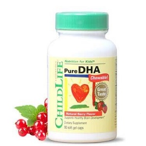 Childlife 童年时光儿童DHA 咀嚼浆果味软胶囊90粒