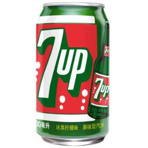【京东超市】七喜 七喜复古罐（330ml*24罐）