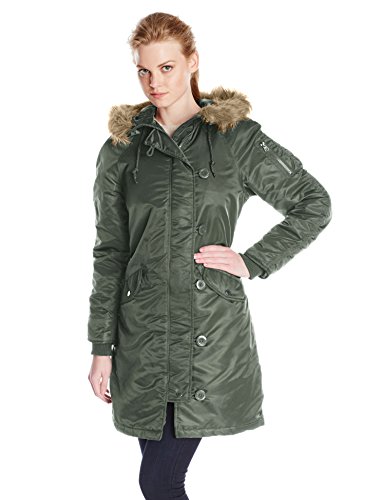 S码！ ALPHA INDUSTRIES 阿尔法工业 N-3B Natasha 女士修身棉服