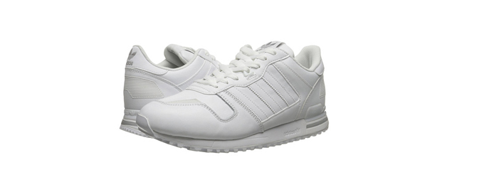 白色低价！adidas Originals ZX 700 中性运动休闲鞋