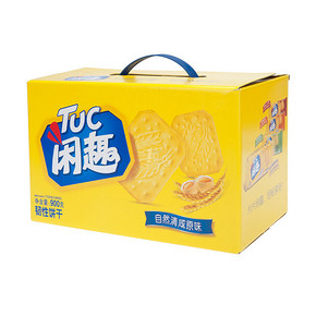 闲趣 韧性饼干 自然清咸原味 900g