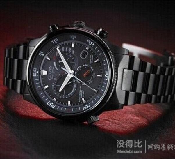 CITIZEN 西铁城 Nighthawk 夜鹰系列 男士光动能表腕表 AT4117-56H