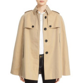 Burberry 巴宝莉 Wolseley' Cotton Trench Cape 全棉斗篷风衣 $956.98（约6685元）