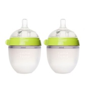 仅剩此款！Comotomo 可么多么乳感硅胶奶瓶 150ml绿色款2只装 $17.24（约123元）