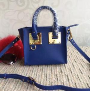 Shopbop：当红英国潮包经典款 Sophie Hulme 方形蓝色手提包