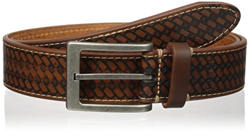 34/36码！ FOSSIL Brady Embossed 男士真皮皮带
