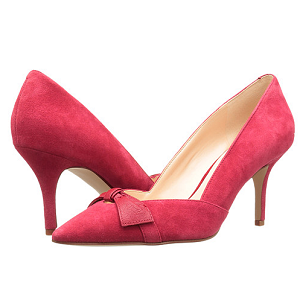 Nine West Kelda 女款红色蝴蝶结高跟鞋