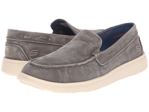 大码！SKECHERS 斯凯奇 Relaxed Fit Status 男款一脚蹬休闲鞋