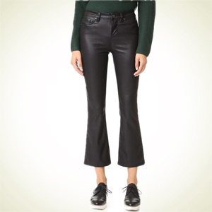 Shopbop：Blank Denim 仿皮七分喇叭裤