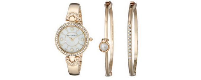 Anne Klein AK/1960GBST Swarovski 女款时装腕表