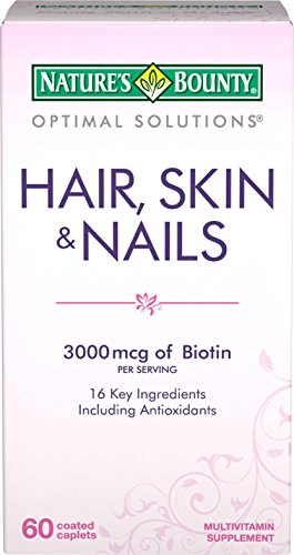 Nature's Bounty 自然之宝 Optimal Solutions 头发 皮肤 指甲美容复合营养片 60片