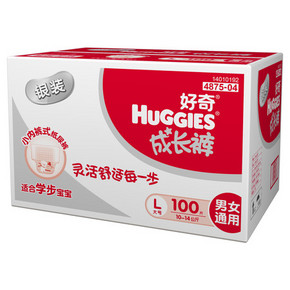 Huggies 好奇 银装成长裤箱装 L100片