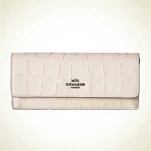 6PM：COACH Embossed Croc Soft 真皮长款钱包