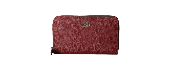 COACH Medium Zip Around 女款真皮钱包