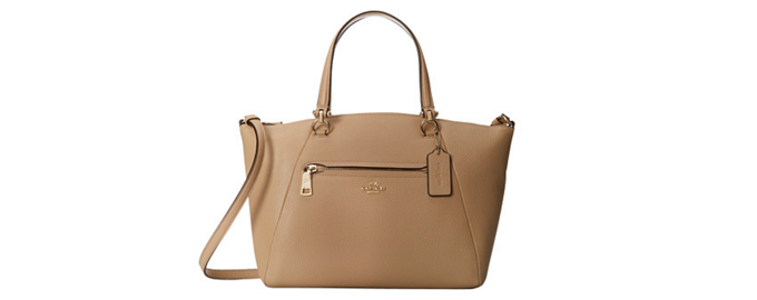 COACH Pebbled Prairie Satchel 女款单肩包