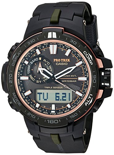 国内￥5415！CASIO 卡西欧 S6000Y-1CR 登山系列 男士6局电波太阳能手表