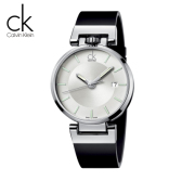 史低价！Calvin Klein 皮革表带瑞士石英男表 $75（约541元）