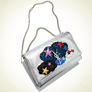Neiman Marcus：收最新款圣罗兰银色挎包 Saint Laurent Kate Monogram 中号星辰挎包热卖