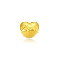 周大生 love黄金转运珠吊坠 0.8克