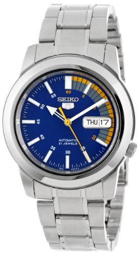 Seiko 精工5号自动机械背透男表 SNKK27