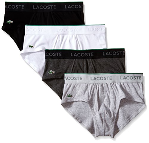 Lacoste 法国鳄鱼 男士基础款比马棉三角内裤 4条装