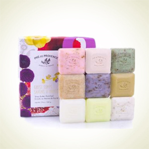 Amazon.com：PRE de PROVENCE 普润普斯手工皂礼盒 25g*9块装
