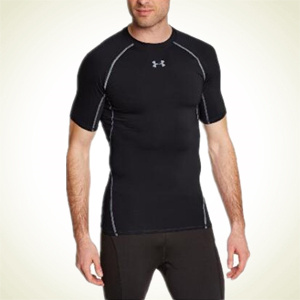 Amazon.com：Under Armour HeatGear 男士压缩短袖T恤