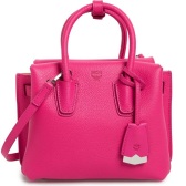 MCM 迷你 Milla 时尚手提袋 枚红色 $482.4（约3447元）