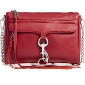 Rebecca Minkoff 迷你 MAC 链条单肩斜挎包 深红色 $116.98（约844元）