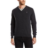 【黑色星期五】18色入，德亚自营直邮！GANT 男士V领100%羊毛衫 49.99欧（约375元）